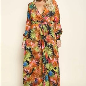 GSLOVE Maxi Floral Dress